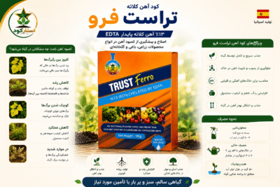 کود آهن کلاته تراست فرو EDTA 13% (Trust Ferro) | ۱ کیلوگرمی